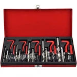 131-delige helicoil draadreparatieset voor auto en professioneel gebruik