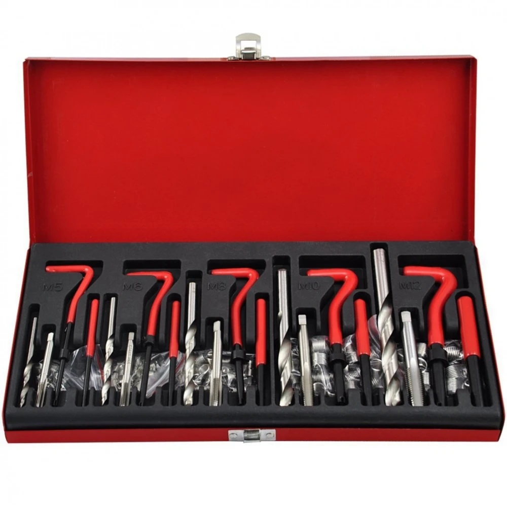 Kit profesional TSX TOOL para reparación de roscas dañadas en motores y vehículos