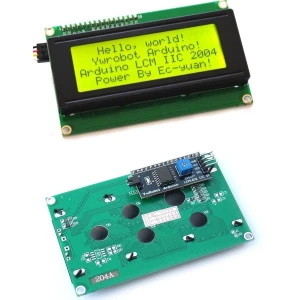 Groene 20x4 LCD met Serial IIC/I2C voor Arduino
