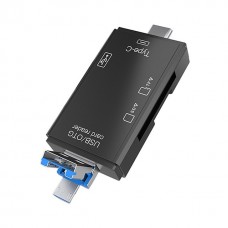 Type-C geheugenkaartlezer en USB 3.0 voor SD/Micro SD/Transflash/USB