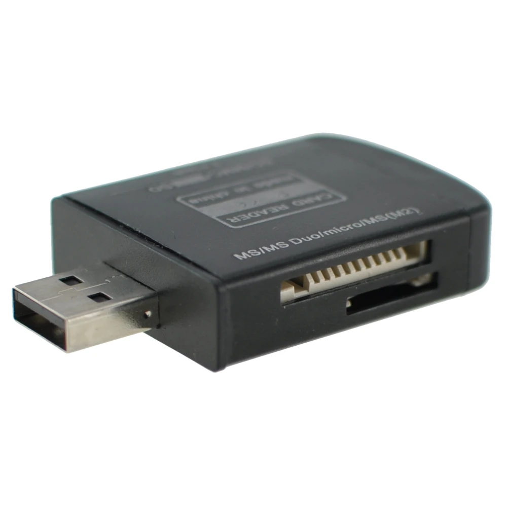 All-in-one USB 2.0 geheugenkaartlezer voor Micro SD, MMC, SDHC, TF en M2