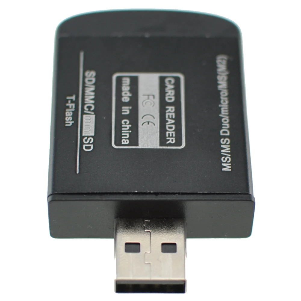 All-in-one USB 2.0 geheugenkaartlezer voor Micro SD, MMC, SDHC, TF en M2