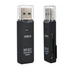 USB 3.0 kaartlezer voor SD, SDXC, MicroSD en MicroSDXC, compatibel met alle systemen
