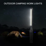 Oplaadbare LED werkplaatslamp met 4 standen en magneetvoet voor werkplaats en auto