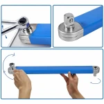 Extra Lange Dubbele Ringsleutel Gehoekt 390mm Professioneel Cr-V Staal