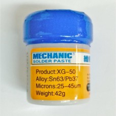 Soldeerpasta gelood XG-50 Sn63/Pb37(42GR) Soldering paste Mechanic 4.95 euro - satkit