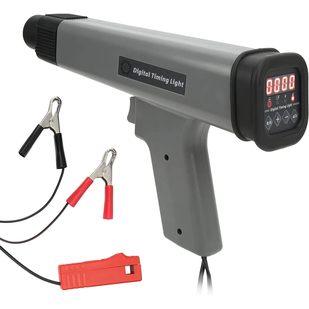 Digitale inductieve timinglamp voor auto en motor 12V met klemmen