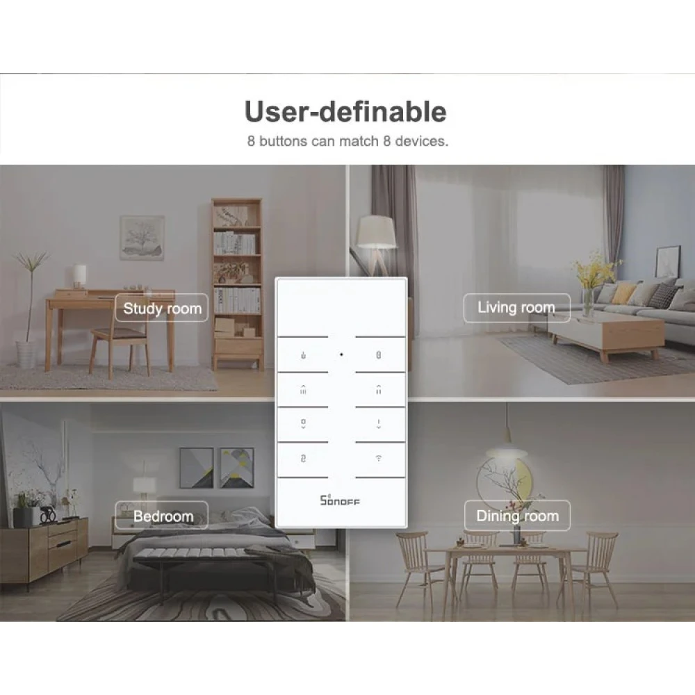 SONOFF RM433R2 afstandsbediening voor 433MHz RF-apparaten