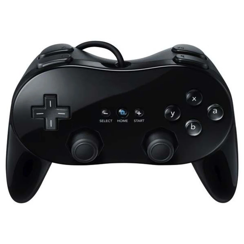 Compatibele Wii Classic Pro Controller zwart voor Nintendo Wii