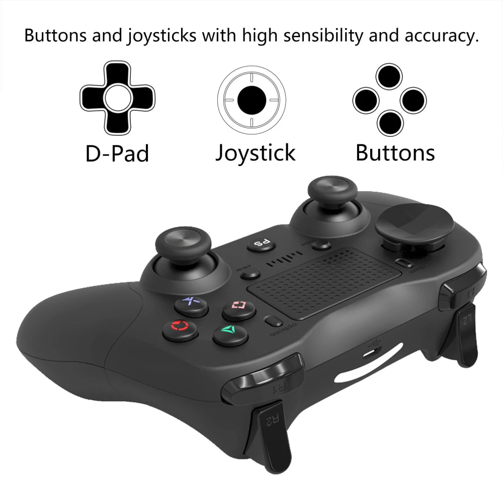 Compatibele PS4-controller wit draadloos DoubleShock 4 voor Playstation 4