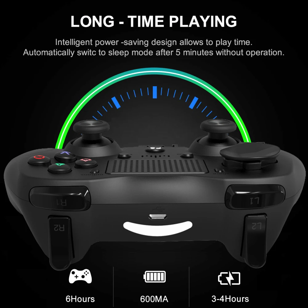 Compatibele PS4-controller draadloos zwart DoubleShock 4