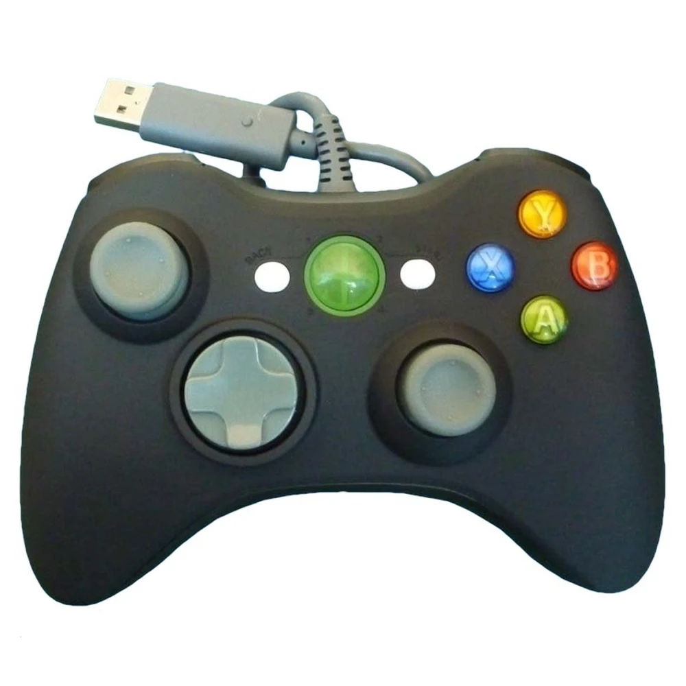 Bedrade Xbox 360-controller zwart voor maximaal comfort en controle