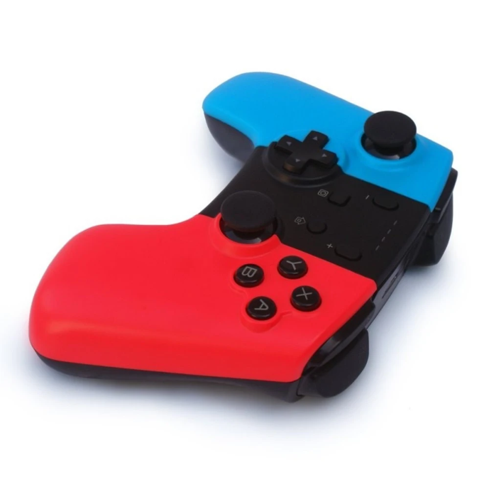 Draadloze controller compatibel met Nintendo Switch - blauw en rood