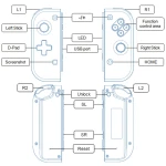 Controlador inalámbrico Pro Game para Nintendo Switch sobre fondo blanco