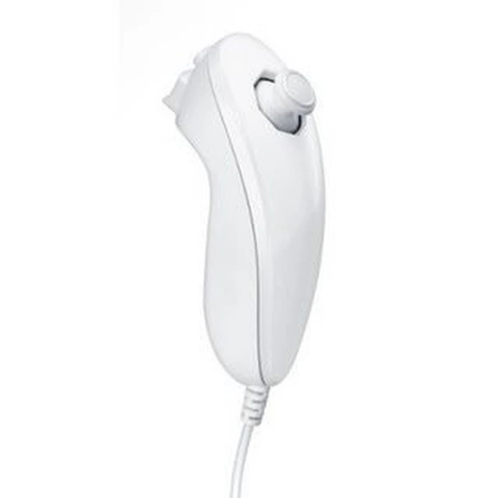 Witte compatibele Wii Nunchuck controller voor precieze en comfortabele controle