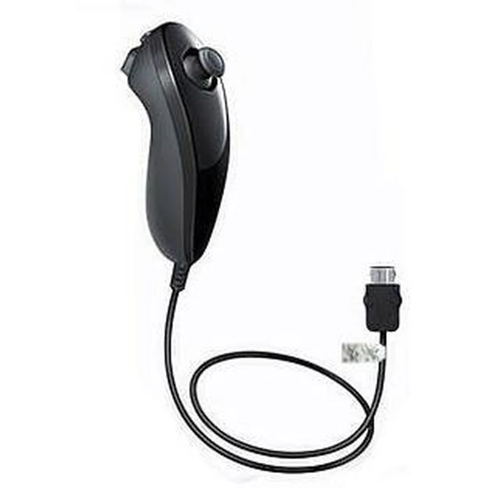 Compatibele zwarte Wii Nunchuck-controller voor nauwkeurige Wii-bediening