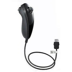 Compatibele zwarte Wii Nunchuck-controller voor nauwkeurige Wii-bediening