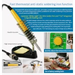 Sunkko 709AD+ puntlasmachine 220V met soldeerbout voor 18650 lithiumaccu