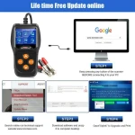 Konnwei KW600 12V batterijtester voor auto en motor