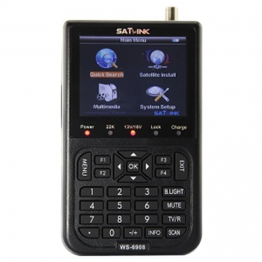 Satlink WS-6908 satellietmeter voor nauwkeurige uitrichting van schotelantennes
