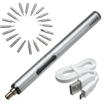 Mini elektrische schroevendraaier draadloos USB oplaadbaar 3 LED multifunctioneel 22-in-1 set