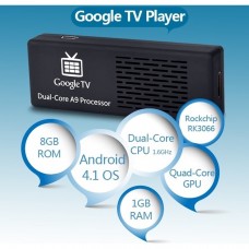 Mini Pc Mk808 Dual-Core Android 4.1.1 Google Tv Player W / 1gb Ram / Rom 8gb / Wi-Fi / Tf / Hdmi