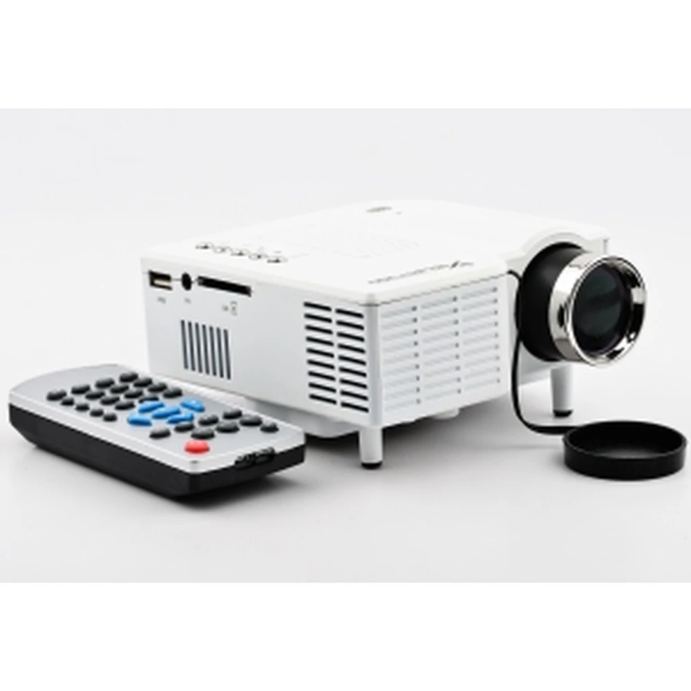 Mini projector 1080p UC28+ met AV, USB, SD-kaart, VGA en HDMI