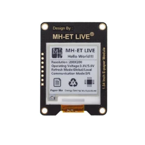 1,54 inch e-paper module met SPI-interface voor Raspberry, Arduino en STM32