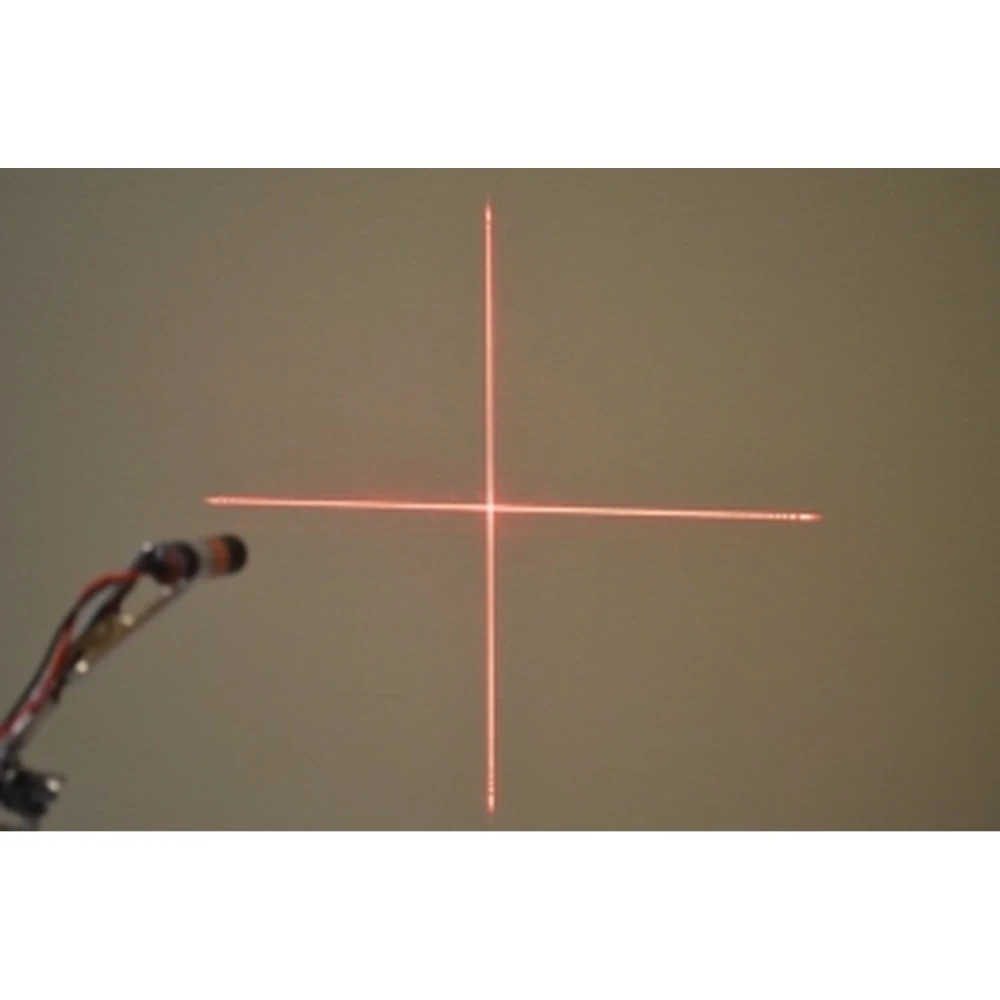 Rode laser module kruisfocus 5mW 3V-5V voor elektronische meting