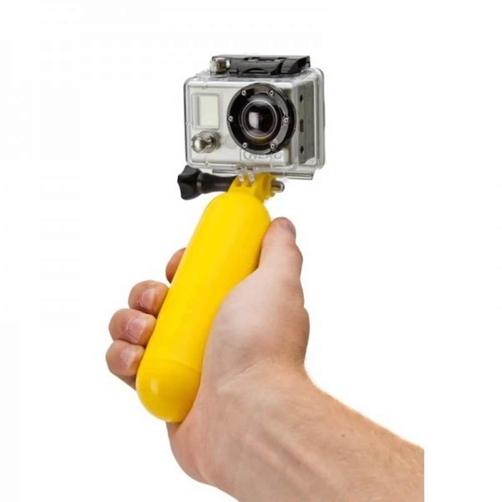 Gele drijvende watermonopod voor GoPro 1/2/3 en SJ4000
