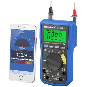 Digitale multimeter HoldPeak HP-90EPD met app en auto range