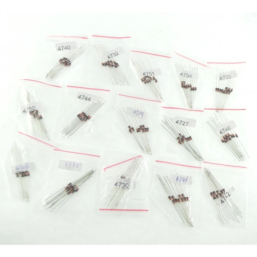 Pack 150 Zenerdiodes - 15 verschillende modellen voor projecten