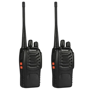 2-pack Baofeng BF-888S dualband UHF 5W walkie talkie met headset