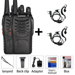2-pack Baofeng BF-888S dualband UHF 5W walkie talkie met headset