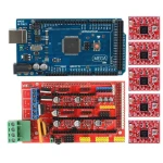 Reprap RAMPS 1.4 + Arduino Mega + 5 A4988 steppermotor drivers voor 3D-printers