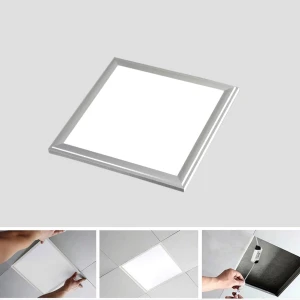 LED-paneel Slim 30x30cm 12W zilveren rand 6000K