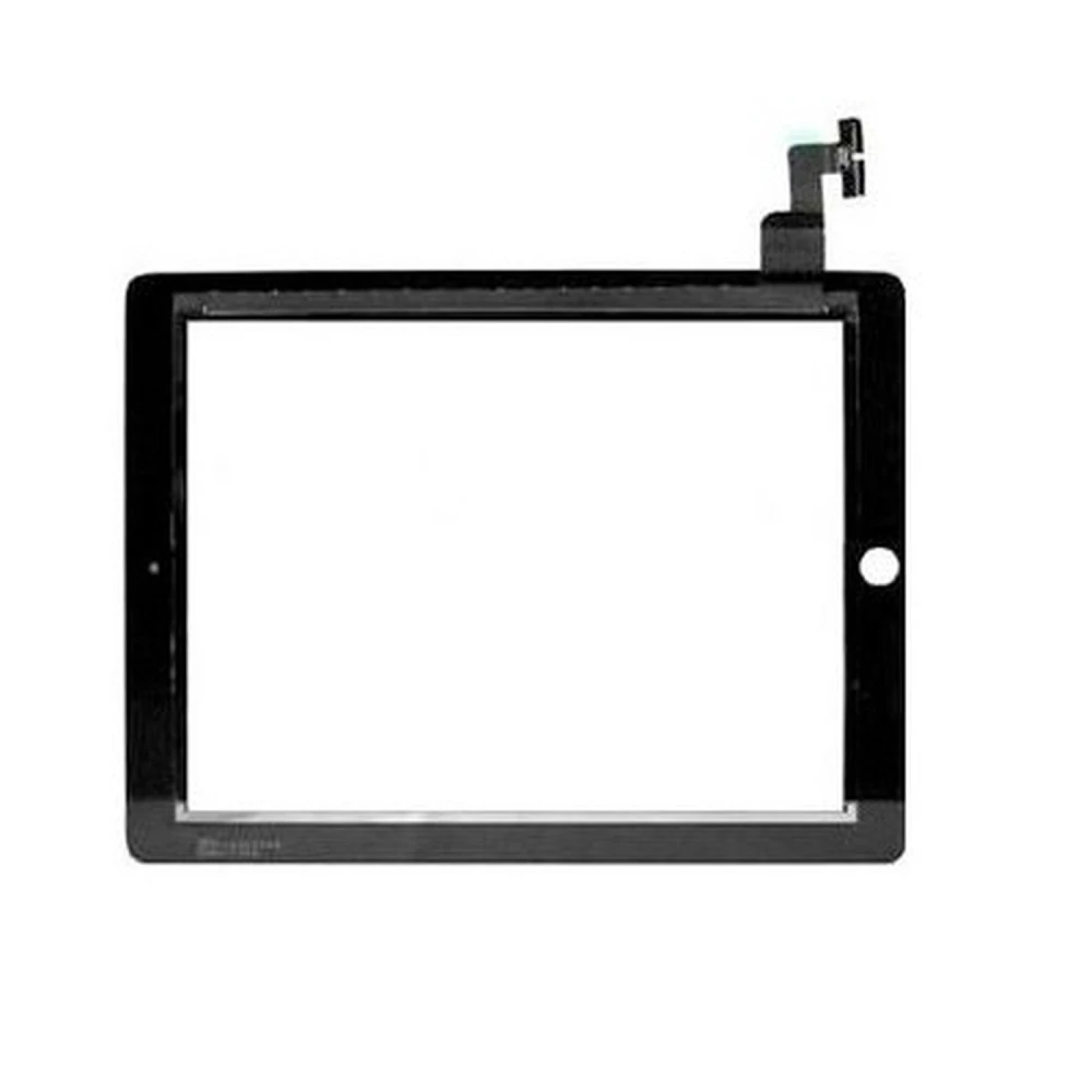 Zwart touchscreen voor iPad 2 - compatibel vervangend scherm