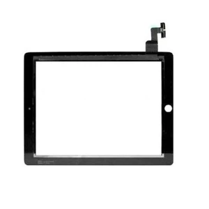 Zwart touchscreen voor iPad 2 - compatibel vervangend scherm