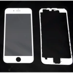 Wit glazen scherm voor iPhone 6 met plakframe voor reparatie