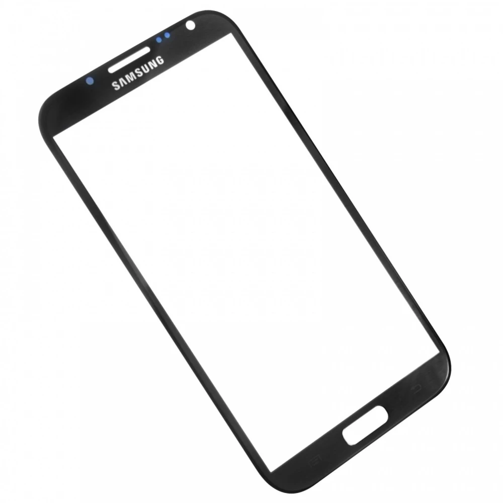 Samsung Galaxy Note 2 N7100 glazen scherm zwart - kwaliteitsonderdeel