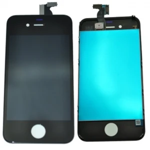 Zwart iPhone 4-scherm met touchscreen en glas, klaar voor montage