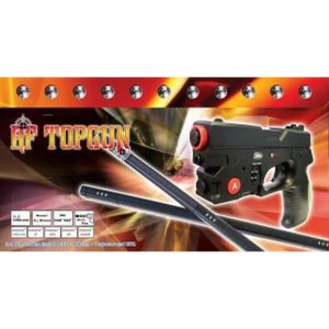 satkit TopGun RF LCD light gun voor PS2, PS3 en PC, compatibel met elke tv