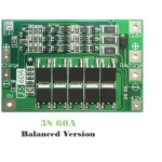 Gebalanceerd PCB 3S 60A beschermingsbord voor lithiumbatterij