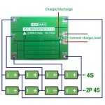 Placa de protección PCB 4S 40A para batería de litio con componentes electrónicos