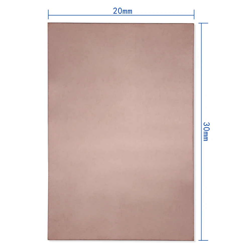 PCB koperplaat 20x30cm enkelzijdig van FR4 glasvezel voor DIY