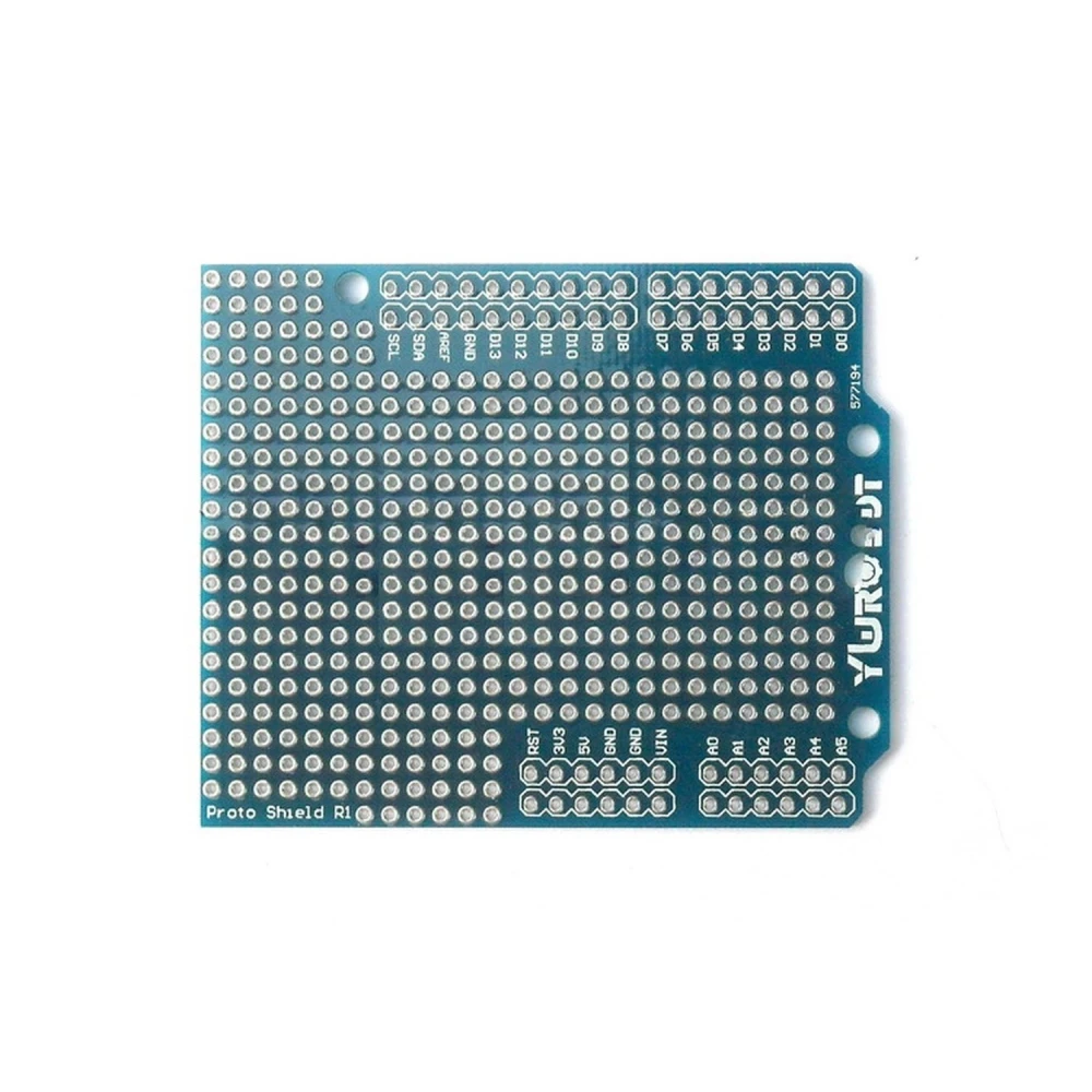 Compatibele en gebruiksvriendelijke protoshield voor Arduino Uno/Mega