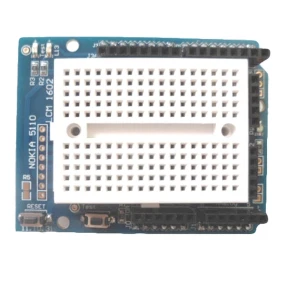 satkit Protoshield prototyping board met mini breadboard voor Arduino