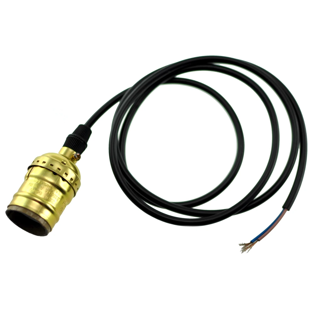 Vintage industriële retro Edison E27 lamphouder met kabel 1,1m F1