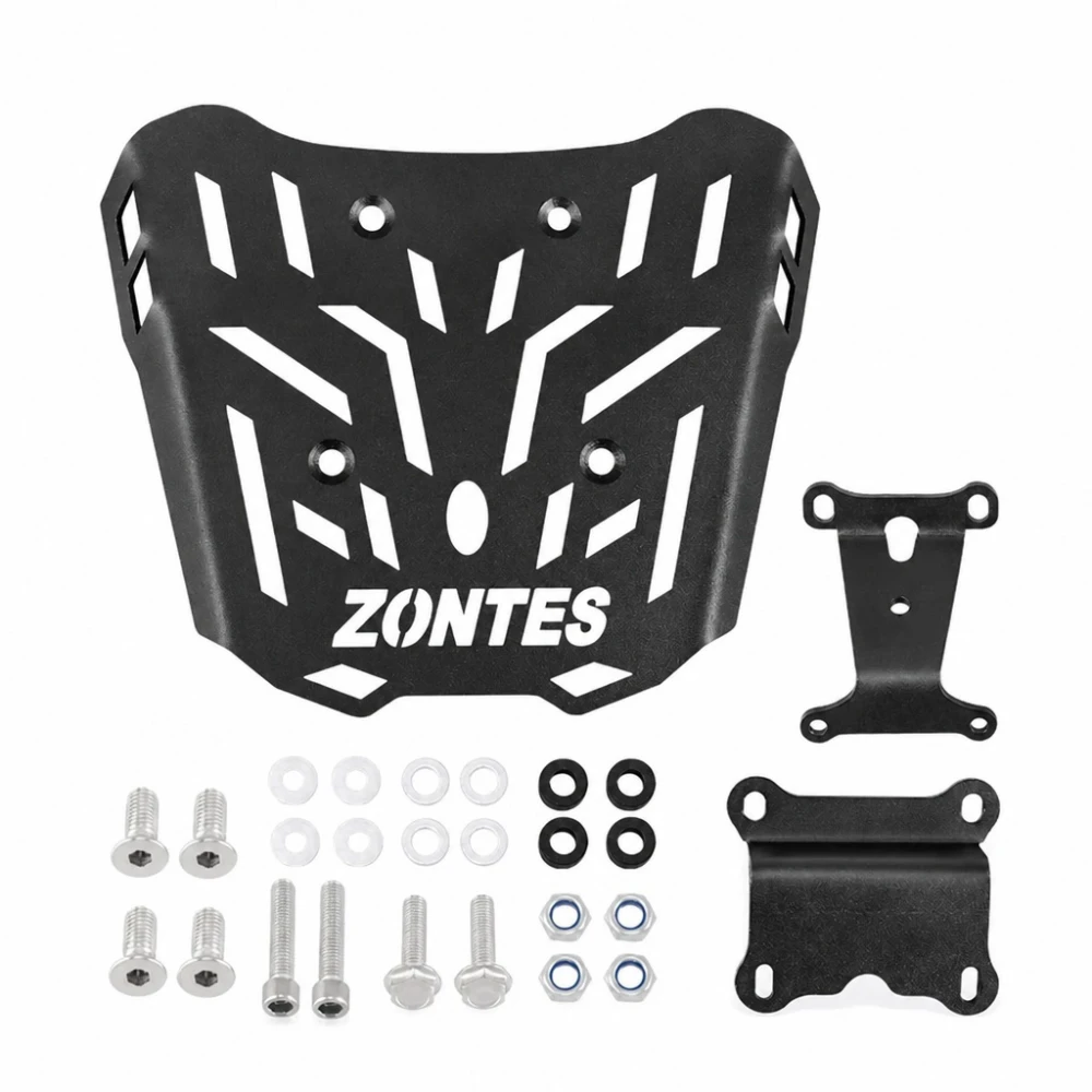 Achterdrager Zontes 150X / 125X — IJzeren Bagagerek 4 mm, Zwart