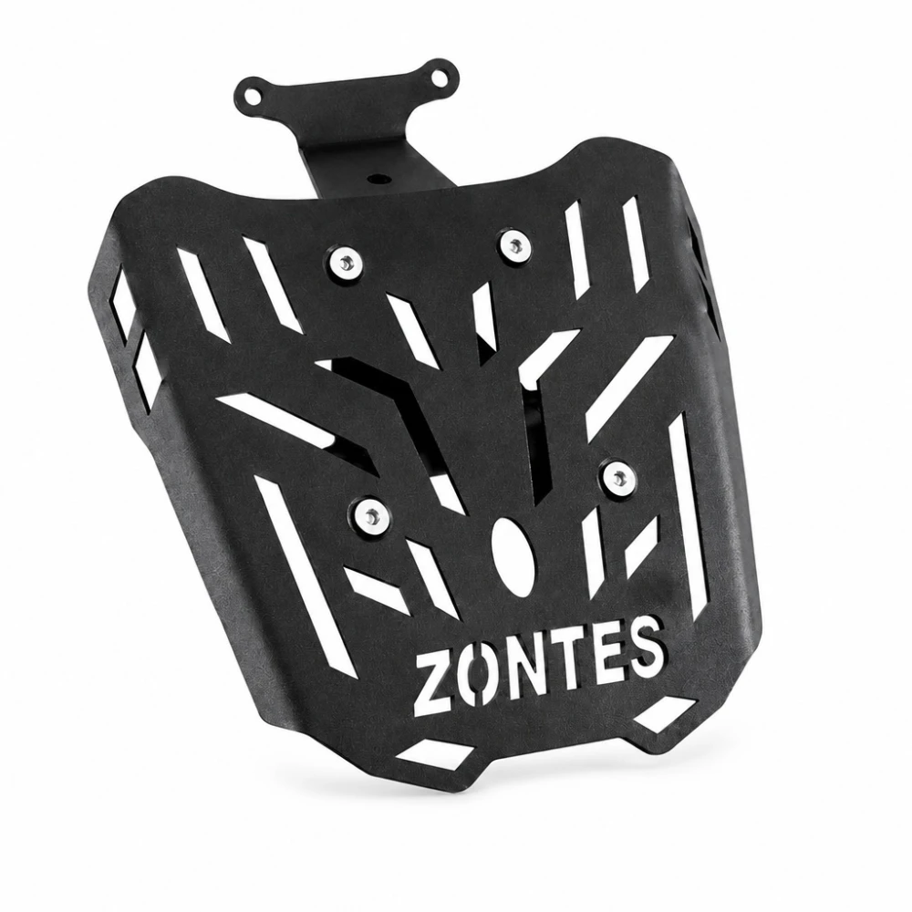 Achterdrager Zontes 150X / 125X — IJzeren Bagagerek 4 mm, Zwart